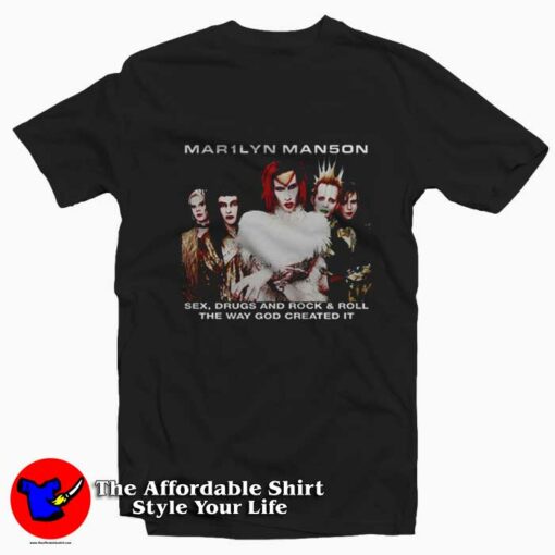 Marlyn Manson Rock Is Dead Tour Vintage T-Shirt On Sale