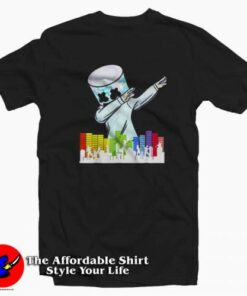 Marshmallow Dancing DJ Love Graphic T-Shirt Cheap Marshmallow Dancing DJ Love Graphic T-Shirt Cheap