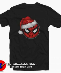 Marvel Christmas Spider-Man Santa Hat T-shirt On Sale Marvel Christmas Spider-Man Santa Hat T-shirt On Sale