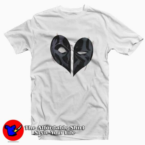 Marvel Deadpool Heart Mask Tee Shirt