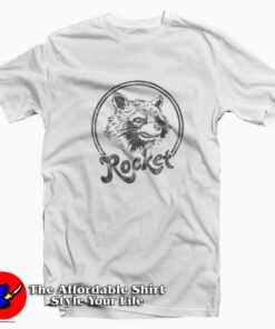 Marvel Guardians Of The Galaxy Rocket Circle T-shirt On Sale