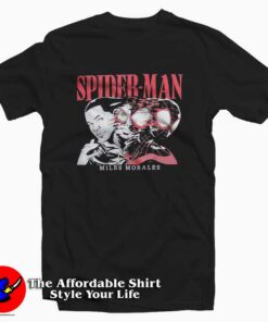 Marvel Spider-Man Miles Morales Transformation T-shirt On Sale Marvel Spider-Man Miles Morales Transformation T-shirt On Sale