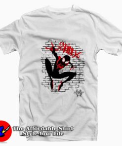Marvel Spider-Man Spiderverse Graffiti Unisex T-Shirt On Sale