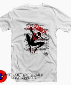 Marvel Spider-Man Spiderverse Graffiti Unisex T-Shirt On Sale