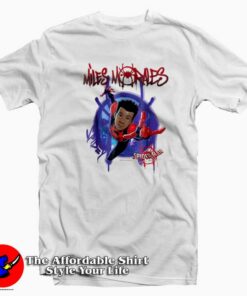 Marvel Spider Man Splat Miles Morales T shirt Cheap 1