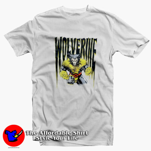 Marvel X-Men Wolverine Vintage Cartoon T-shirt On Sale