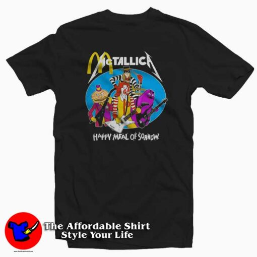 McDonald’s Metallica Happy Meal Of Sorrow T-shirt On Sale