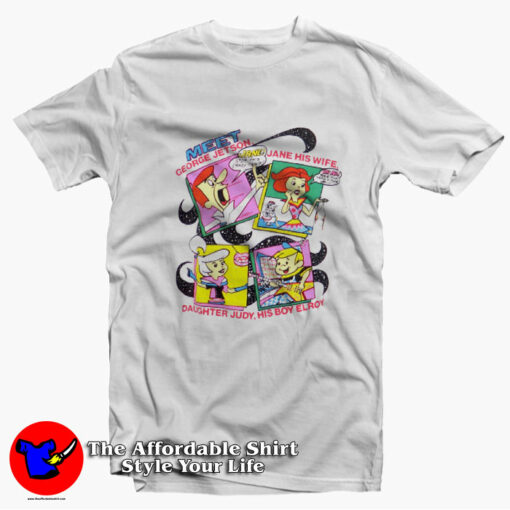 Meet The Jetsons Cartoon Vintage Unisex T-Shirt On Sale