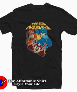 Mega Man Rockman & Rush Graphic Unisex T-Shirt On Sale Mega Man Rockman & Rush Graphic Unisex T-Shirt On Sale