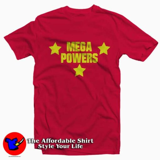 Mega Powers Hulk Hogan Rendi Savage Star T-Shirt On Sale