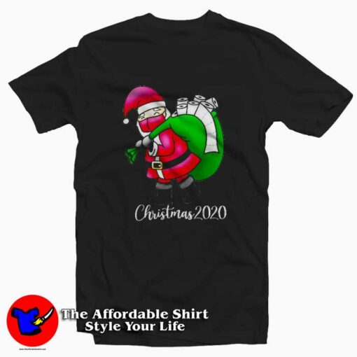 Merry Christmas 2020 Santa Quarantine T-shirt On Sale