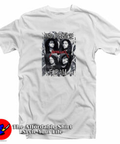 Metallica And Justice For All Band Photos T-Shirt Metallica And Justice For All Band Photos T-Shirt