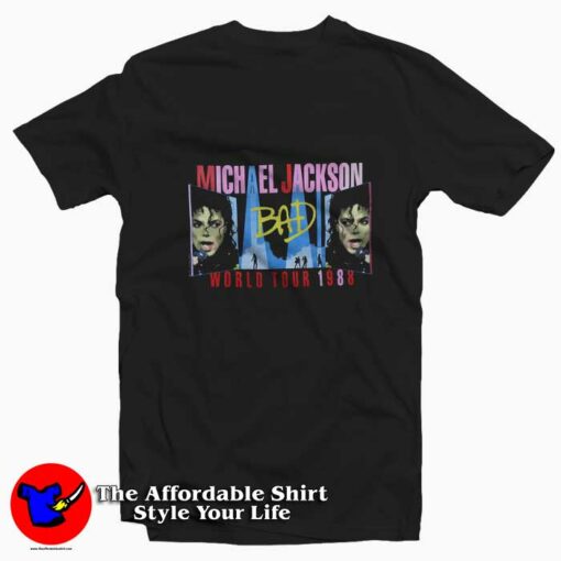 Michael Jackson Bad Tour Tokyo Japan Unisex T-shirt On Sale