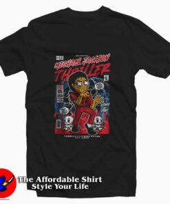 Michael Jackson Thriller Cartoon T Shirt On Sale 1