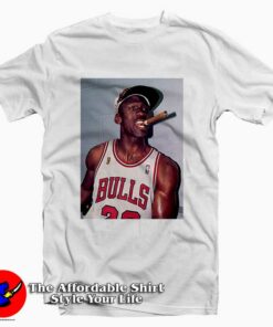 Michael Jordan Cigar Smoke Champions Tee Shirt 1