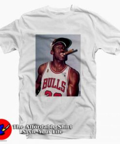 Michael Jordan Cigar Smoke Champions Tee Shirt 2