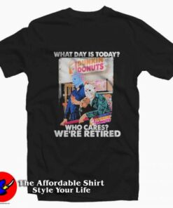 Michael Myers And Jason Voorhees Dunkin Donuts T-Shirt On Sale Michael Myers And Jason Voorhees Dunkin Donuts T-Shirt On Sale