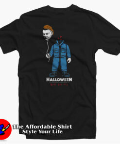 Michael Myers Balloon Head Halloween T shirt On Sale 1