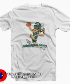 Michigan State Dunking Gruff Sparty Funny T-Shirt  Theaffordableshirt