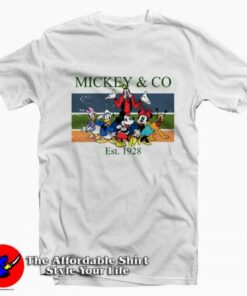 Mickey Co Est 1928 Mickey And Friends Vintage T Shirt On Sale 2