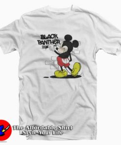 Mickey Graffiti Black Panther Unisex T shirt On Sale 1