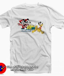 Mickey Minnie Mouse Pluto Christmas T Shirt On Sale 2