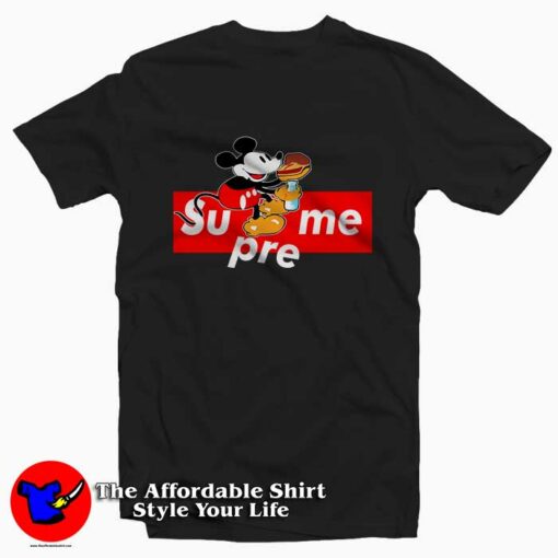 Mickey Mouse Box Logo Supreme Tee Shirt