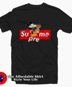 Mickey Mouse Box Logo Supreme Tee Shirt 2