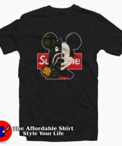 Mickey Mouse Disney Cartoon Camuflage T-shirt On Sale 1 Mickey Mouse Disney Cartoon Camuflage T shirt On Sale 2