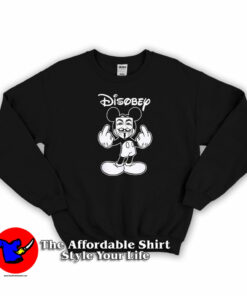 Mickey Mouse Disobey Anonymous Mask Sweatshirt On Sale 1
