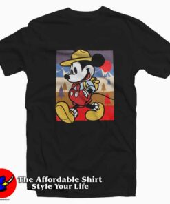 Mickey Mouse Park Ranger Tie Dye T Shirt Disney Collection 1