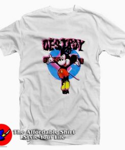 Mickey Mouse Seditionaries Anarchy Destroy T shirt On Sale 1