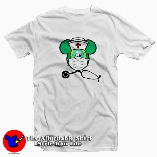 Mickey Nurse Face Mask George Washington T-Shirt Cheap