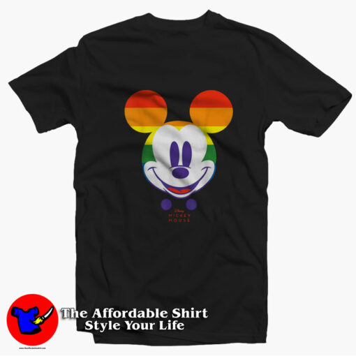 Mickey Year of the Mouse Happy as a Rainbow T-Shirt On Sale