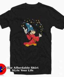 Mickey as The Sorcerer's Apprentice Unisex T shirt On Sale 2