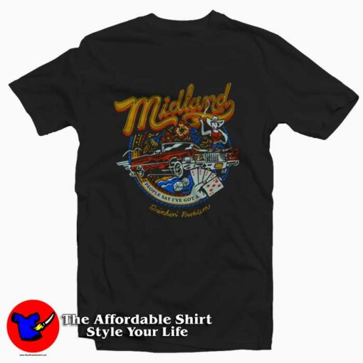 Midland Drinking Problem Vintage Graphic T-Shirt On Sale