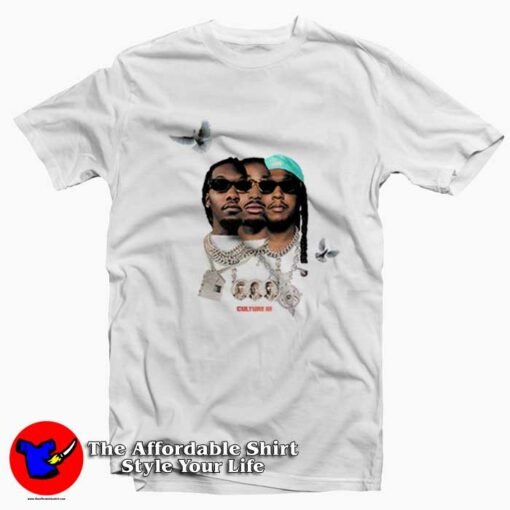 Migos Cover Promo Culture lll Unisex T-shirt On Sale