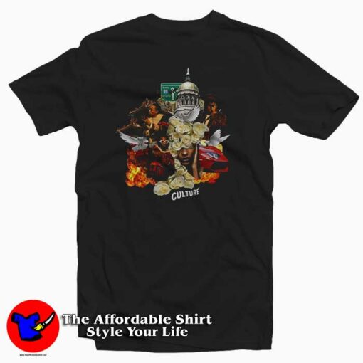 Migos Culture feat Drake Hip Hop Music Rap T-shirt On Sale