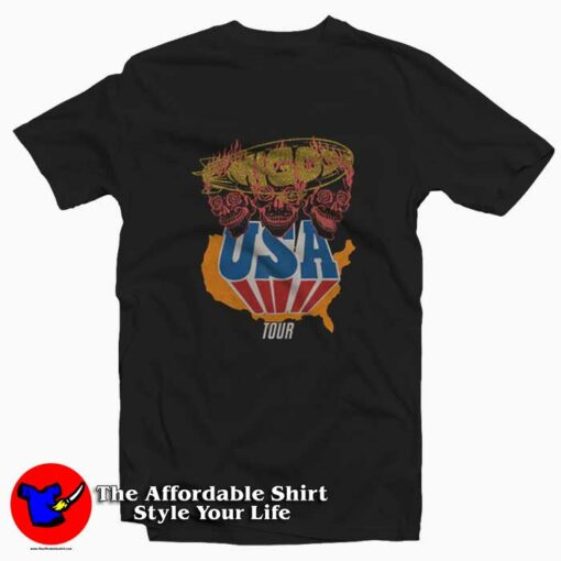 Migos Three Skulls USA Tour Vintage Unisex T-shirt On Sale