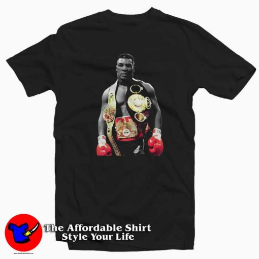 Mike Tyson Iron The Champ Boxing Legend T-shirt On Sale