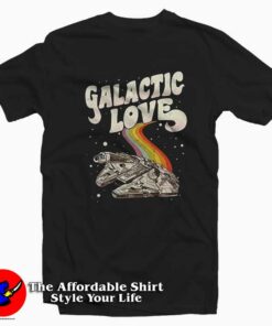 Millennium Falcon Galactic Love Unisex T shirt On Sale 1