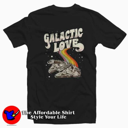 Millennium Falcon Galactic Love Unisex T-shirt On Sale