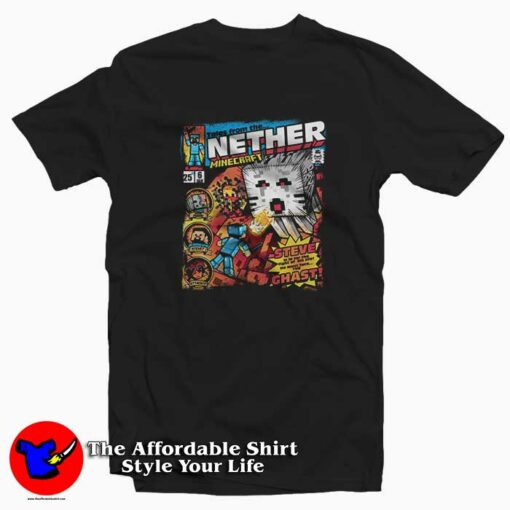 Minecraft Tales from The Nether Black Youth T-shirt Cheap