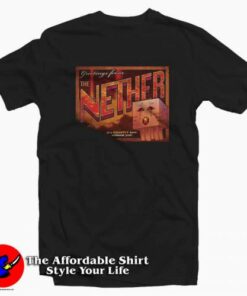 Minecraft The Nether Postcard Unisex T-shirt Cheap 1 Minecraft The Nether Postcard Unisex T shirt Cheap 2