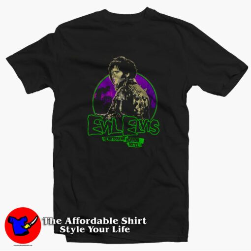 Misfits Evil Elvis Heart Break Gleen Danzig T-shirt On Sale