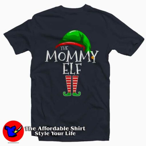 Mommy Elf Family Christmas T-Shirt For Gift Easter Mom