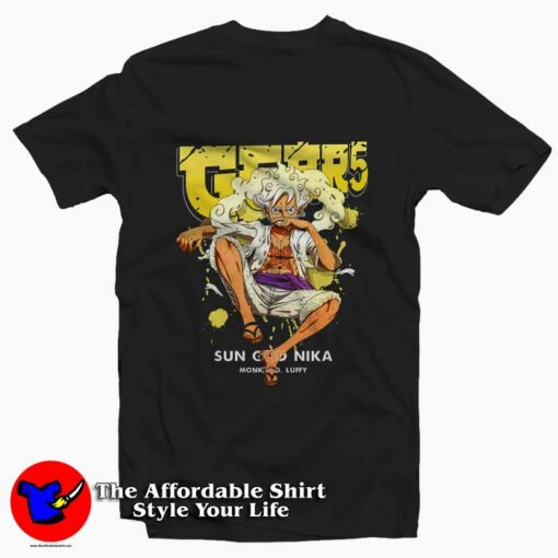 Monkey D Luffy One Piece Gear 5 Son God Nika T-Shirt On Sale