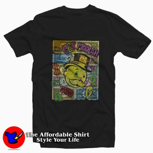 Monopoly Money Get Moolah Graffiti Graphic T-Shirt On Sale