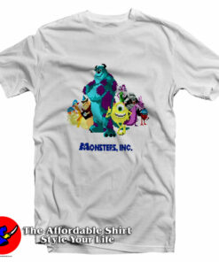 Monsters Inc 8Bit Mike, Sully and The Gang T-Shirt On Sale Monsters Inc 8Bit Mike, Sully and The Gang T-Shirt On Sale