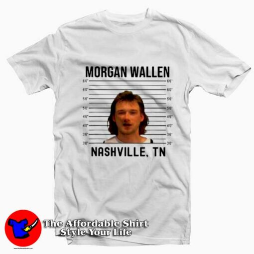 Morgan Wallen Mugshot Nashville Graphic T-Shirt On Sale